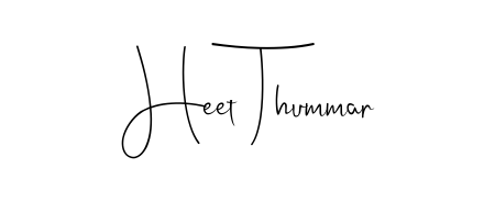 The best way (Andilay-7BmLP) to make a short signature is to pick only two or three words in your name. For converting this name Heet Thummar. Heet Thummar signature style 4 images and pictures png