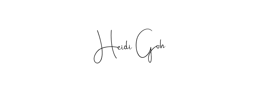 This is the best signature style for the Heidi Goh name. Also you like these signature font (Andilay-7BmLP). Mix name signature. Heidi Goh signature style 4 images and pictures png