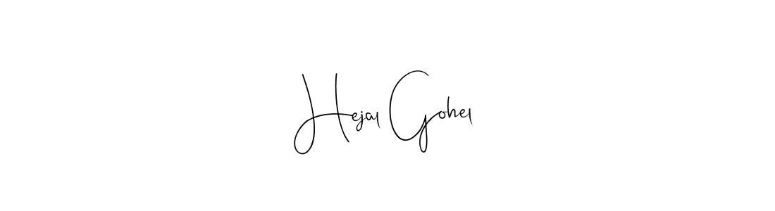 This is the best signature style for the Hejal Gohel name. Also you like these signature font (Andilay-7BmLP). Mix name signature. Hejal Gohel signature style 4 images and pictures png