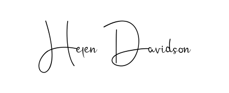 You should practise on your own different ways (Andilay-7BmLP) to write your name (Helen Davidson) in signature. Don't let someone else do it for you. Helen Davidson signature style 4 images and pictures png