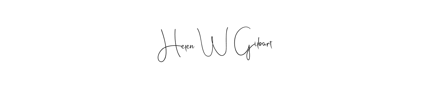 Also You can easily find your signature by using the search form. We will create Helen W Gilbart name handwritten signature images for you free of cost using Andilay-7BmLP sign style. Helen W Gilbart signature style 4 images and pictures png