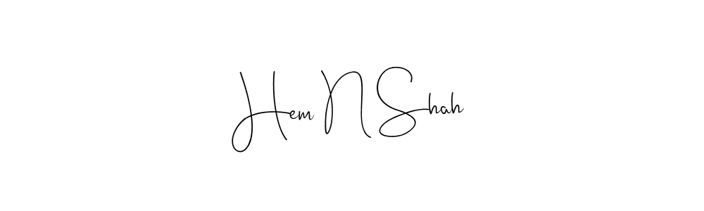 It looks lik you need a new signature style for name Hem N Shah. Design unique handwritten (Andilay-7BmLP) signature with our free signature maker in just a few clicks. Hem N Shah signature style 4 images and pictures png