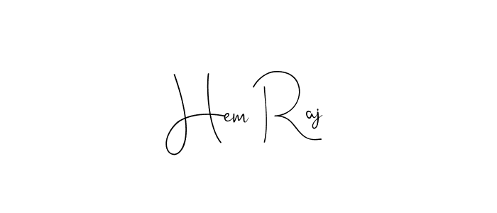 Hem Raj stylish signature style. Best Handwritten Sign (Andilay-7BmLP) for my name. Handwritten Signature Collection Ideas for my name Hem Raj. Hem Raj signature style 4 images and pictures png