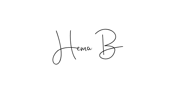 It looks lik you need a new signature style for name Hema B. Design unique handwritten (Andilay-7BmLP) signature with our free signature maker in just a few clicks. Hema B signature style 4 images and pictures png