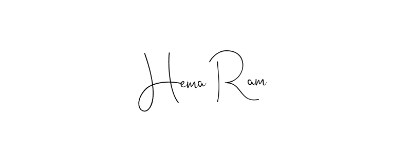 Design your own signature with our free online signature maker. With this signature software, you can create a handwritten (Andilay-7BmLP) signature for name Hema Ram. Hema Ram signature style 4 images and pictures png