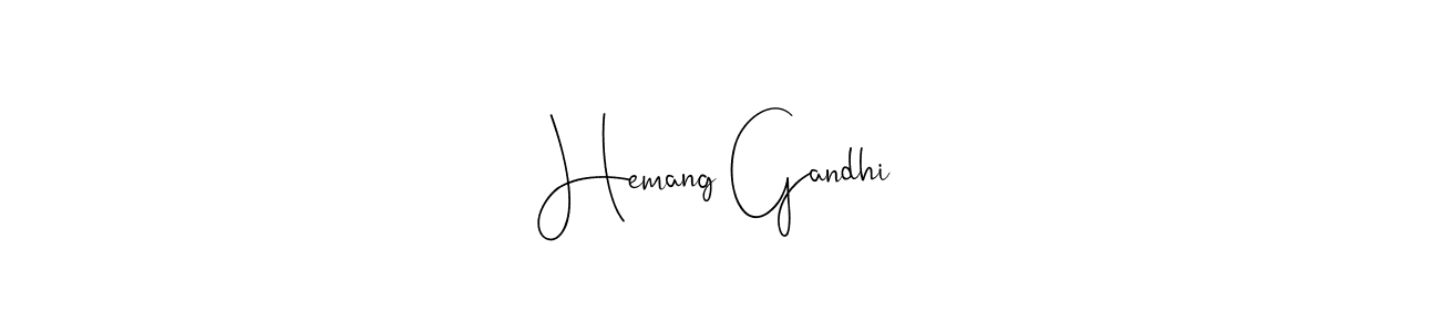 Once you've used our free online signature maker to create your best signature Andilay-7BmLP style, it's time to enjoy all of the benefits that Hemang Gandhi name signing documents. Hemang Gandhi signature style 4 images and pictures png