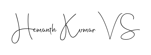 Get inspired by this graceful Andilay-7BmLP signature style for name Hemanth Kumar V S. Smooth loops and balanced proportions for everyday use. Hemanth Kumar V S signature style 4 images and pictures png