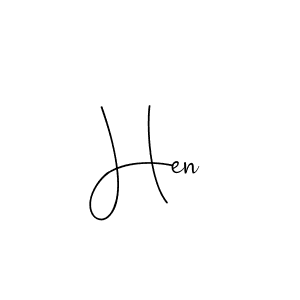 Hen stylish signature style. Best Handwritten Sign (Andilay-7BmLP) for my name. Handwritten Signature Collection Ideas for my name Hen. Hen signature style 4 images and pictures png