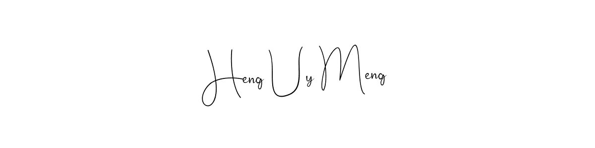 Similarly Andilay-7BmLP is the best handwritten signature design. Signature creator online .You can use it as an online autograph creator for name Heng Uy Meng. Heng Uy Meng signature style 4 images and pictures png