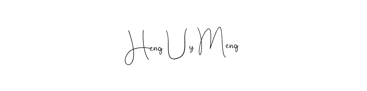 Similarly Andilay-7BmLP is the best handwritten signature design. Signature creator online .You can use it as an online autograph creator for name Heng Uy Meng. Heng Uy Meng signature style 4 images and pictures png