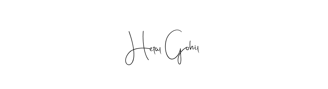 You should practise on your own different ways (Andilay-7BmLP) to write your name (Hetal Gohil) in signature. don't let someone else do it for you. Hetal Gohil signature style 4 images and pictures png