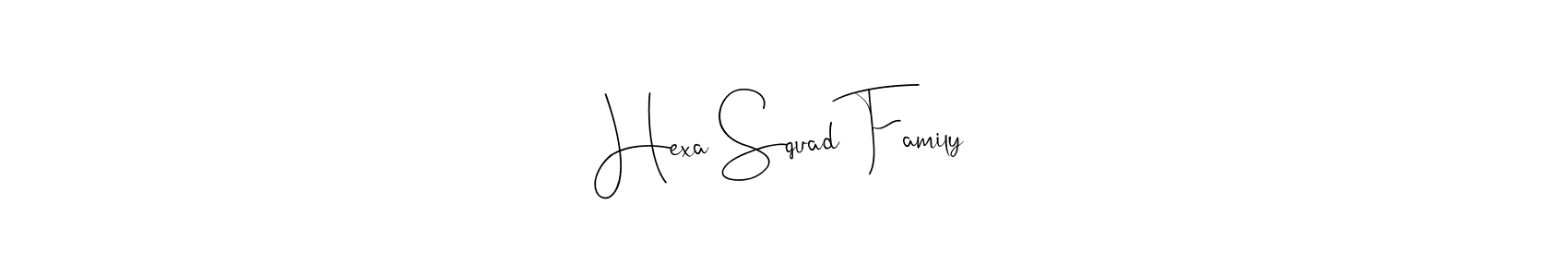 See photos of Hexa Squad Family official signature by Spectra . Check more albums & portfolios. Read reviews & check more about Andilay-7BmLP font. Hexa Squad Family signature style 4 images and pictures png