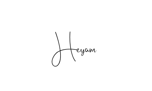 Heyam stylish signature style. Best Handwritten Sign (Andilay-7BmLP) for my name. Handwritten Signature Collection Ideas for my name Heyam. Heyam signature style 4 images and pictures png