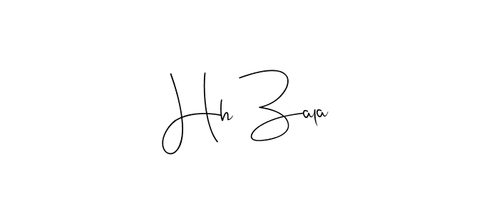 Similarly Andilay-7BmLP is the best handwritten signature design. Signature creator online .You can use it as an online autograph creator for name Hh Zala. Hh Zala signature style 4 images and pictures png