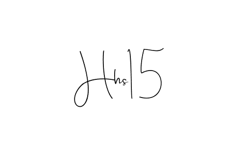 Use a signature maker to create a handwritten signature online. With this signature software, you can design (Andilay-7BmLP) your own signature for name Hhs15. Hhs15 signature style 4 images and pictures png