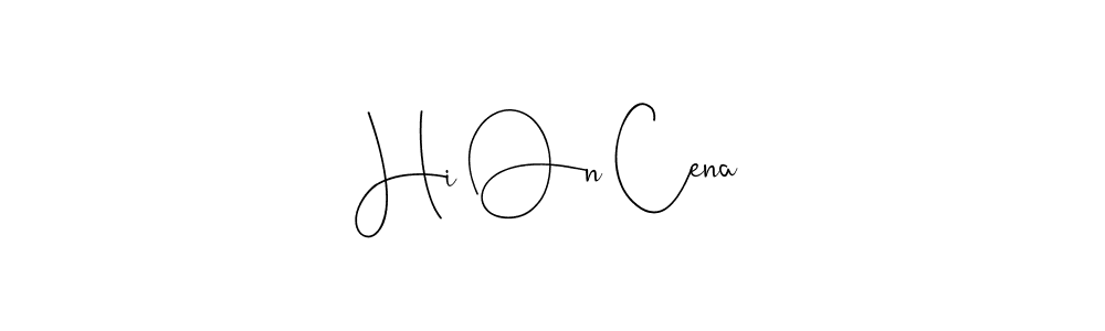 Make a beautiful signature design for name Hi On Cena. Use this online signature maker to create a handwritten signature for free. Hi On Cena signature style 4 images and pictures png