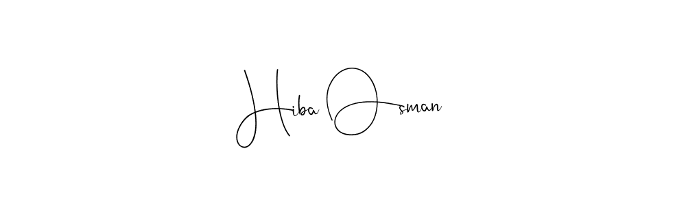 You should practise on your own different ways (Andilay-7BmLP) to write your name (Hiba Osman) in signature. don't let someone else do it for you. Hiba Osman signature style 4 images and pictures png