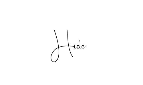 Use a signature maker to create a handwritten signature online. With this signature software, you can design (Andilay-7BmLP) your own signature for name Hide . Hide  signature style 4 images and pictures png