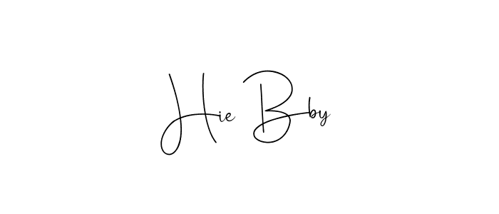Once you've used our free online signature maker to create your best signature Andilay-7BmLP style, it's time to enjoy all of the benefits that Hie Bby name signing documents. Hie Bby signature style 4 images and pictures png