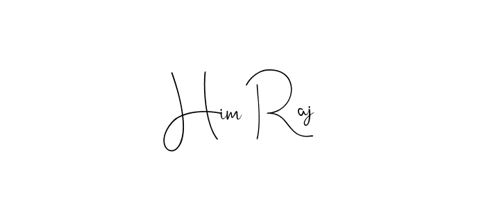 Him Raj stylish signature style. Best Handwritten Sign (Andilay-7BmLP) for my name. Handwritten Signature Collection Ideas for my name Him Raj. Him Raj signature style 4 images and pictures png