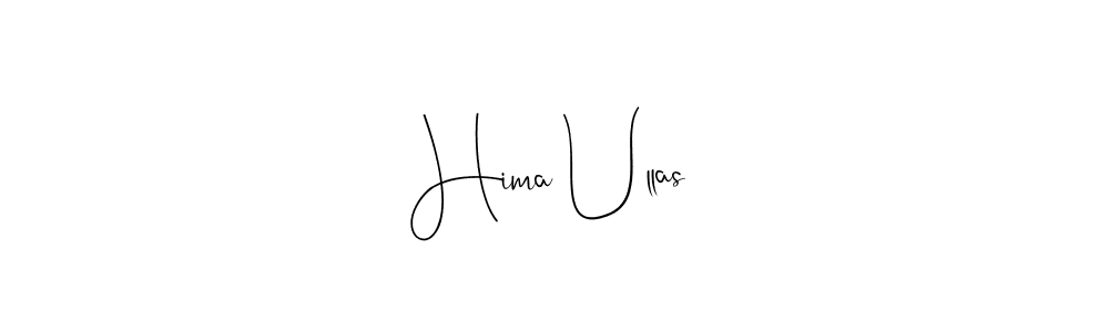 Use a signature maker to create a handwritten signature online. With this signature software, you can design (Andilay-7BmLP) your own signature for name Hima Ullas. Hima Ullas signature style 4 images and pictures png