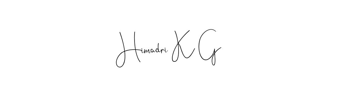 Also You can easily find your signature by using the search form. We will create Himadri K G name handwritten signature images for you free of cost using Andilay-7BmLP sign style. Himadri K G signature style 4 images and pictures png