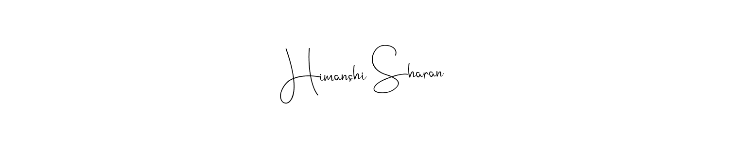 Make a beautiful signature design for name Himanshi Sharan. With this signature (Andilay-7BmLP) style, you can create a handwritten signature for free. Himanshi Sharan signature style 4 images and pictures png