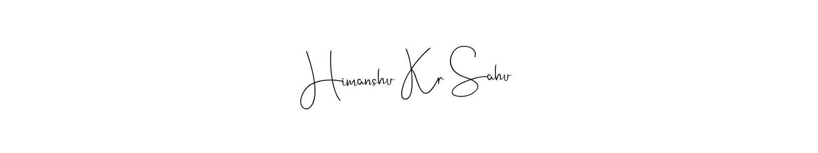 Himanshu Kr Sahu stylish signature style. Best Handwritten Sign (Andilay-7BmLP) for my name. Handwritten Signature Collection Ideas for my name Himanshu Kr Sahu. Himanshu Kr Sahu signature style 4 images and pictures png