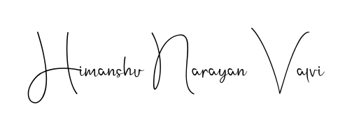 Stand out with a creative autograph for Himanshu Narayan Valvi. The Andilay-7BmLP styling blends modern aesthetics with classic signature flourishes. Himanshu Narayan Valvi signature style 4 images and pictures png