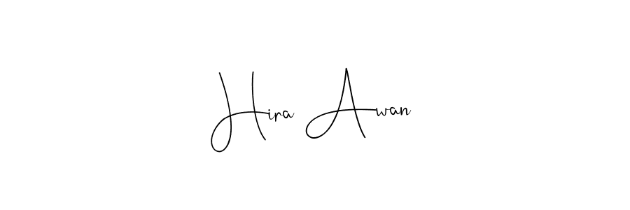 Hira Awan stylish signature style. Best Handwritten Sign (Andilay-7BmLP) for my name. Handwritten Signature Collection Ideas for my name Hira Awan. Hira Awan signature style 4 images and pictures png