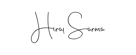 A dynamic signature style for Hiral Sarma using Andilay-7BmLP script. Designed to look authentic, handwritten, and professional. Hiral Sarma signature style 4 images and pictures png