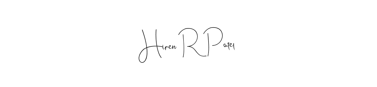 Once you've used our free online signature maker to create your best signature Andilay-7BmLP style, it's time to enjoy all of the benefits that Hiren R Patel name signing documents. Hiren R Patel signature style 4 images and pictures png