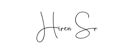 A classic penmanship look for Hiren Sr. The Andilay-7BmLP font brings timeless elegance and confidence to every signed document. Hiren Sr signature style 4 images and pictures png