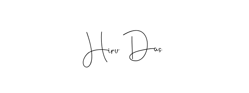 Make a beautiful signature design for name Hiru Das. With this signature (Andilay-7BmLP) style, you can create a handwritten signature for free. Hiru Das signature style 4 images and pictures png