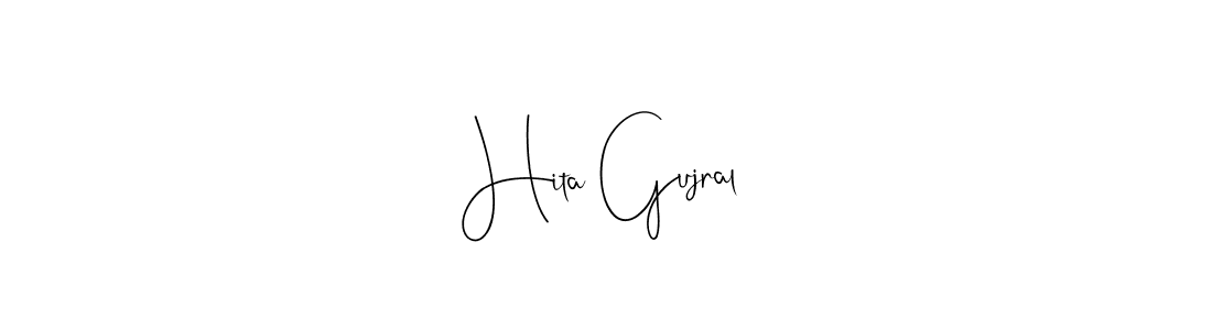 Similarly Andilay-7BmLP is the best handwritten signature design. Signature creator online .You can use it as an online autograph creator for name Hita Gujral. Hita Gujral signature style 4 images and pictures png