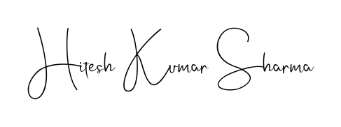 You should practise on your own different ways (Andilay-7BmLP) to write your name (Hitesh Kumar Sharma) in signature. Don't let someone else do it for you. Hitesh Kumar Sharma signature style 4 images and pictures png
