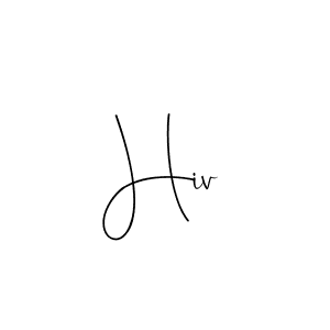 The best way (Andilay-7BmLP) to make a short signature is to pick only two or three words in your name. The name Hiv include a total of six letters. For converting this name. Hiv signature style 4 images and pictures png
