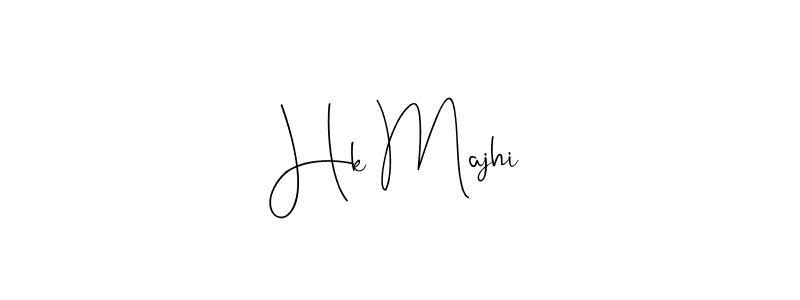 Also You can easily find your signature by using the search form. We will create Hk Majhi name handwritten signature images for you free of cost using Andilay-7BmLP sign style. Hk Majhi signature style 4 images and pictures png