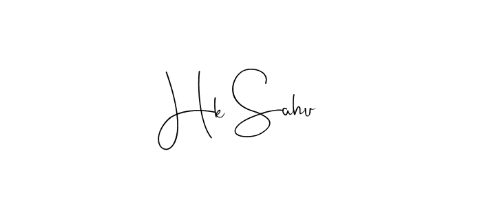 Design your own signature with our free online signature maker. With this signature software, you can create a handwritten (Andilay-7BmLP) signature for name Hk Sahu. Hk Sahu signature style 4 images and pictures png