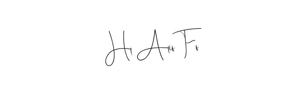 if you are searching for the best signature style for your name Hl Alif Ff. so please give up your signature search. here we have designed multiple signature styles  using Andilay-7BmLP. Hl Alif Ff signature style 4 images and pictures png
