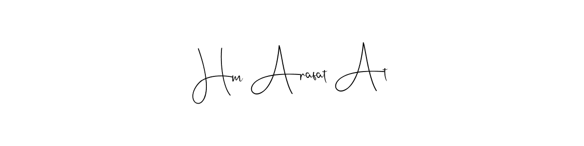 Use a signature maker to create a handwritten signature online. With this signature software, you can design (Andilay-7BmLP) your own signature for name Hm Arafat At. Hm Arafat At signature style 4 images and pictures png