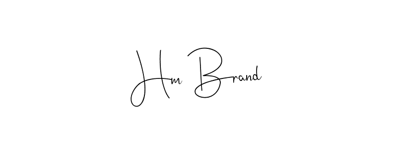 How to make Hm Brand signature? Andilay-7BmLP is a professional autograph style. Create handwritten signature for Hm Brand name. Hm Brand signature style 4 images and pictures png