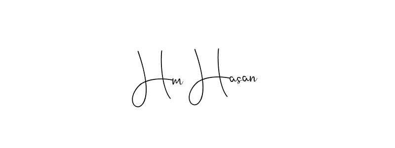 You should practise on your own different ways (Andilay-7BmLP) to write your name (Hm Hasan) in signature. don't let someone else do it for you. Hm Hasan signature style 4 images and pictures png