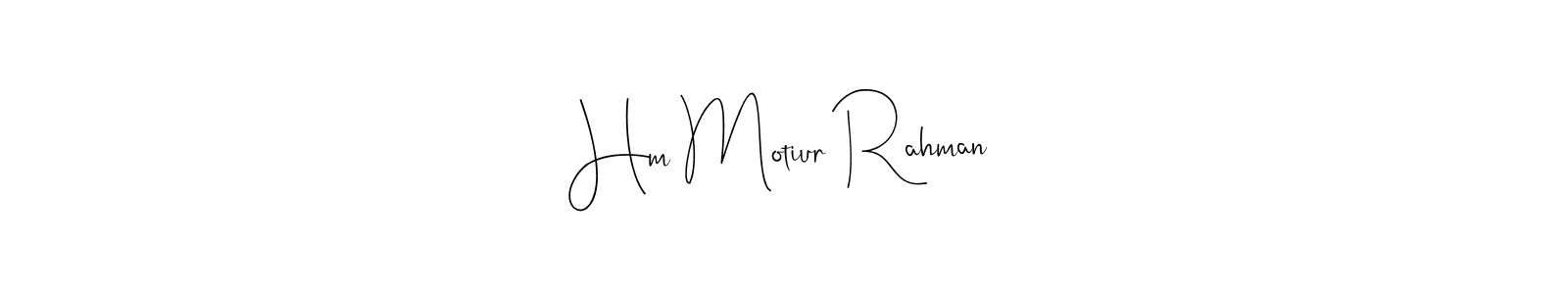 You can use this online signature creator to create a handwritten signature for the name Hm Motiur Rahman. This is the best online autograph maker. Hm Motiur Rahman signature style 4 images and pictures png