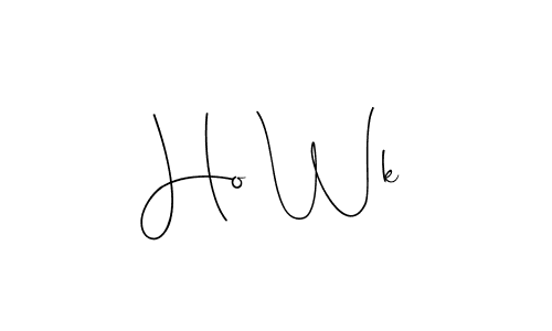 Also You can easily find your signature by using the search form. We will create Ho Wk name handwritten signature images for you free of cost using Andilay-7BmLP sign style. Ho Wk signature style 4 images and pictures png