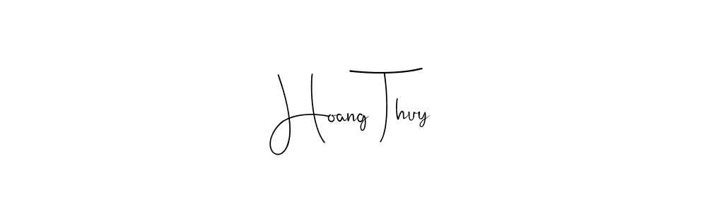 Make a beautiful signature design for name Hoang Thuy. With this signature (Andilay-7BmLP) style, you can create a handwritten signature for free. Hoang Thuy signature style 4 images and pictures png
