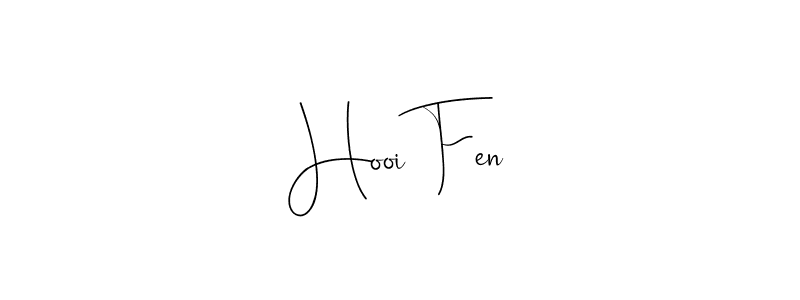 You should practise on your own different ways (Andilay-7BmLP) to write your name (Hooi Fen) in signature. don't let someone else do it for you. Hooi Fen signature style 4 images and pictures png