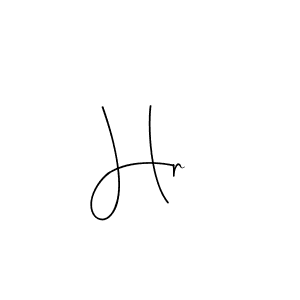 Make a beautiful signature design for name Hr . With this signature (Andilay-7BmLP) style, you can create a handwritten signature for free. Hr  signature style 4 images and pictures png