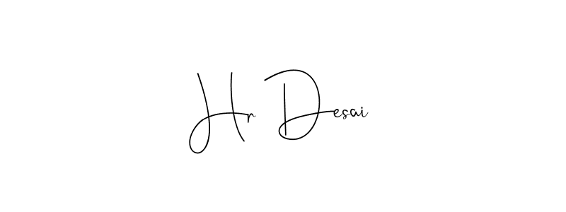 It looks lik you need a new signature style for name Hr Desai. Design unique handwritten (Andilay-7BmLP) signature with our free signature maker in just a few clicks. Hr Desai signature style 4 images and pictures png