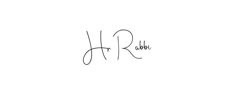 Also You can easily find your signature by using the search form. We will create Hr Rabbi name handwritten signature images for you free of cost using Andilay-7BmLP sign style. Hr Rabbi signature style 4 images and pictures png